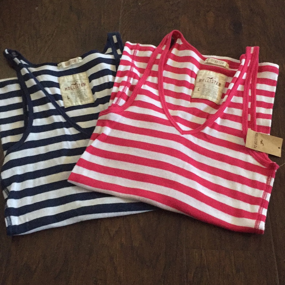 Two Hollister tank tops